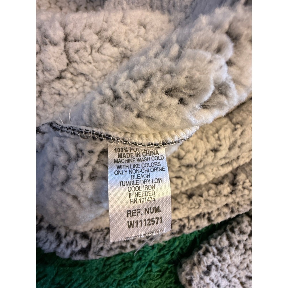 Jeep J. America Sherpa Pullover Mens XXL Gray Excellent Quarter Zip Fleece - Picture 8 of 8